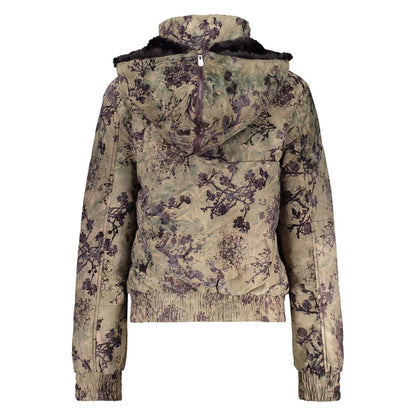 Green Polyester Women's Jacket