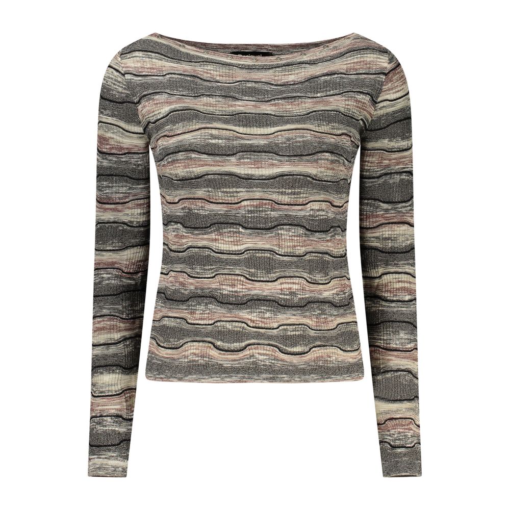 Black Cotton Women's Sweater