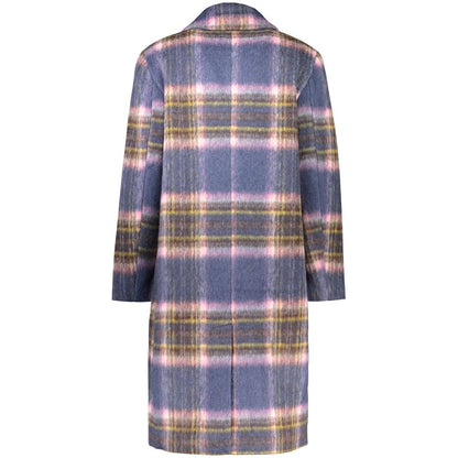 Blue Polyester Women's Jacket