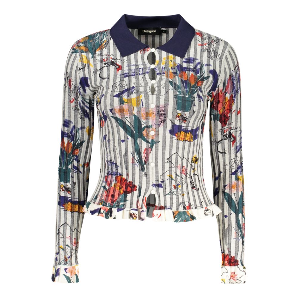 White Viscose Women's Sweater