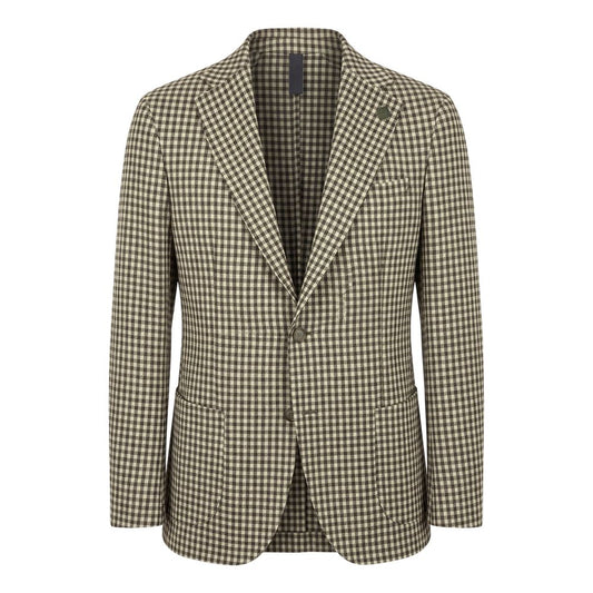 Green Viscose Men's Jacket