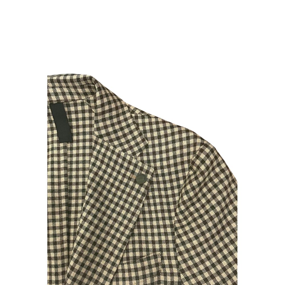 Green Viscose Men's Jacket