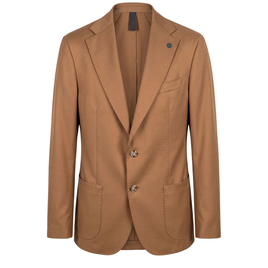 Brown Viscose Men's Jacket