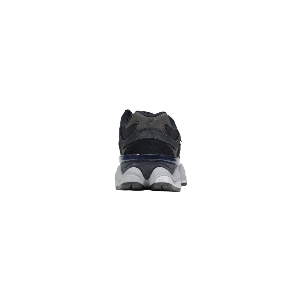 Black Suede Leather Chunky Sneakers