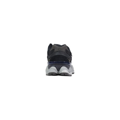 Black Suede Leather Chunky Sneakers