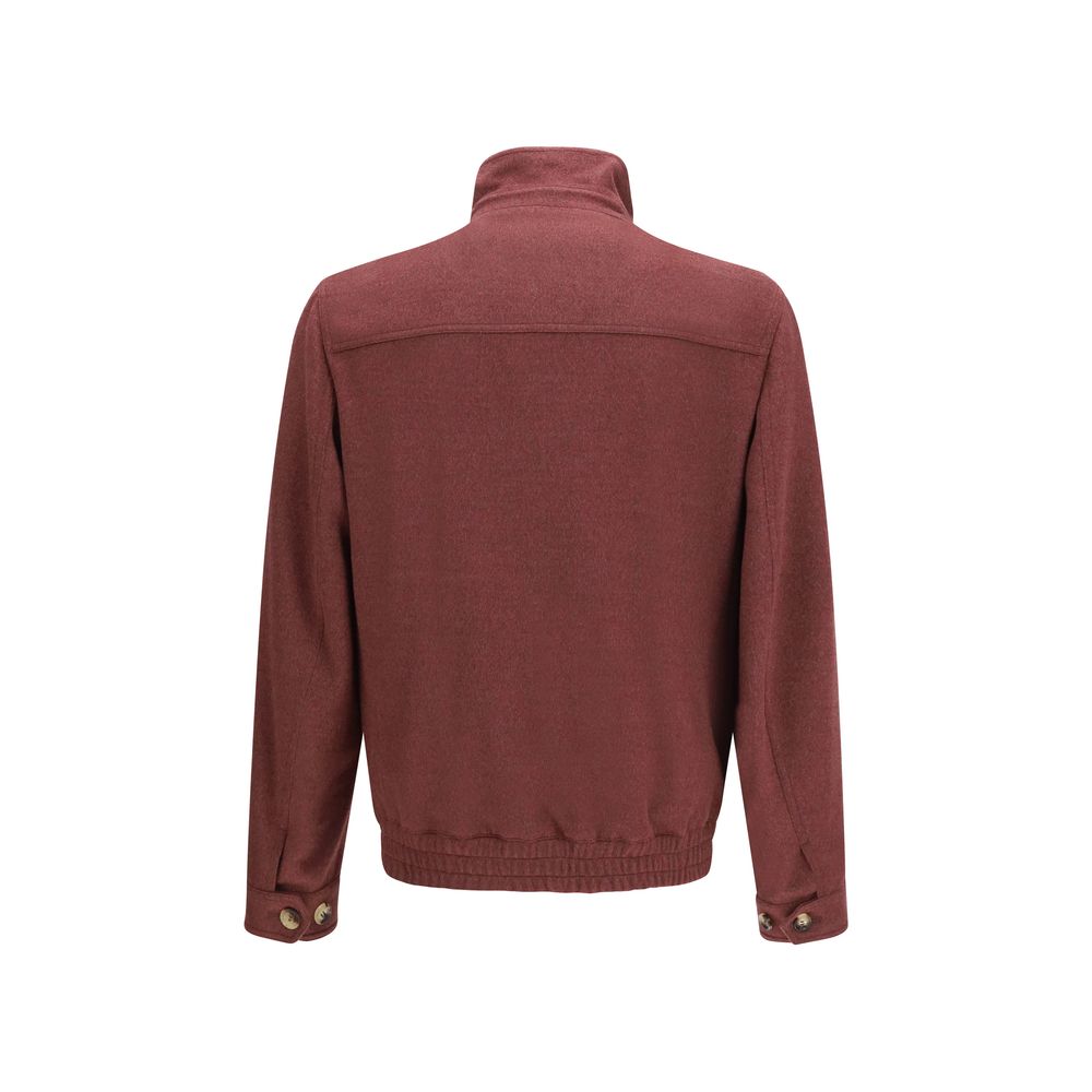 Bordeaux Wool Oves Aries Full-Length Jacket