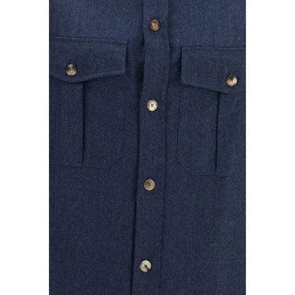 Blue Wool Oves Aries Shirt
