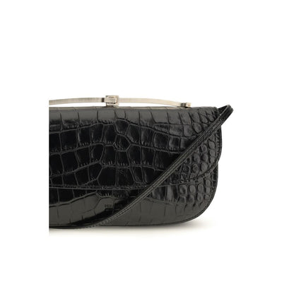 Black Calf Leather Bos Taurus Shoulder Bag