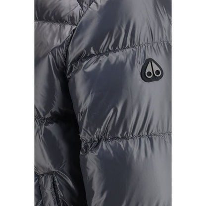 Gray Nylon Bomber