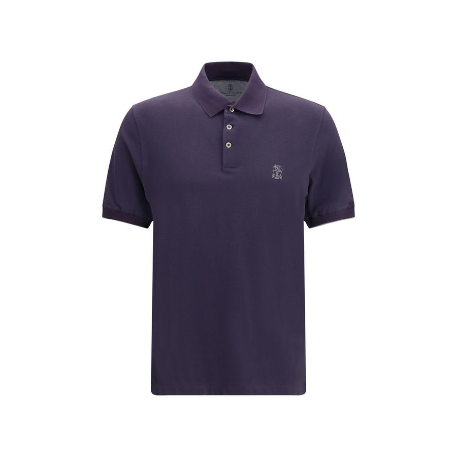 Purple Cotton Polo Shirt