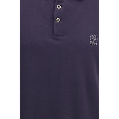 Purple Cotton Polo Shirt