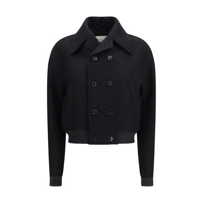 Black Wool Oves Aries Bomber