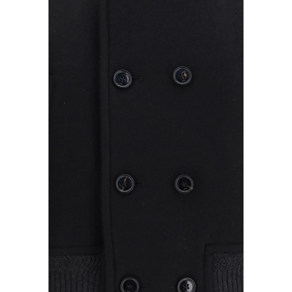 Black Wool Oves Aries Bomber