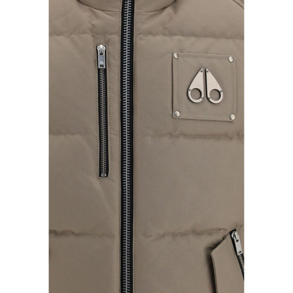 Beige Cotton Sleeveless Jacket