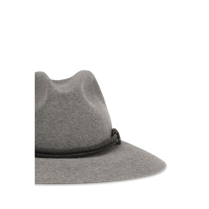Gray Eco Fabric Fedora