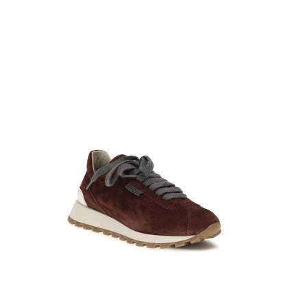 Bordeaux Calf Leather Bos Taurus Athletic Sneakers