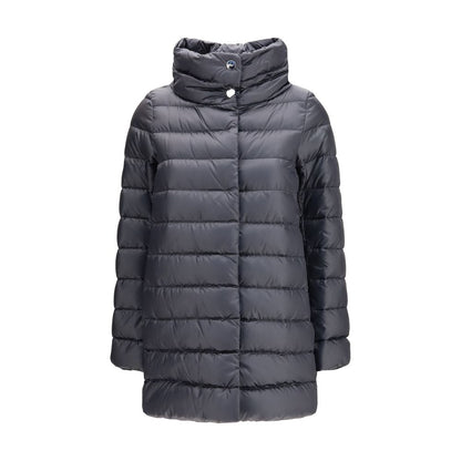 Black Polyamide Full-Length Jacket