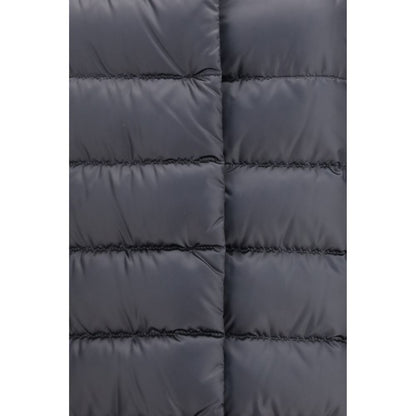 Black Polyamide Full-Length Jacket