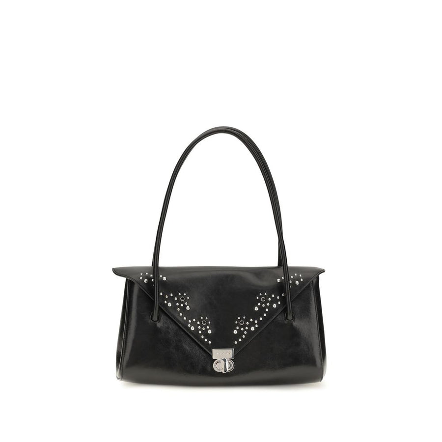 Black Calf Leather Bos Taurus Shoulder Bag