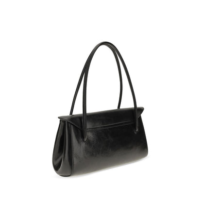 Black Calf Leather Bos Taurus Shoulder Bag