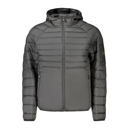 Black Polyester Men's Jacket