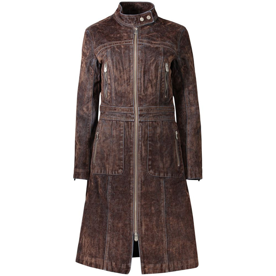 Brown Cotton Women's Jacket