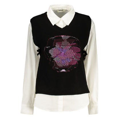 Black Cotton Women's Shirt