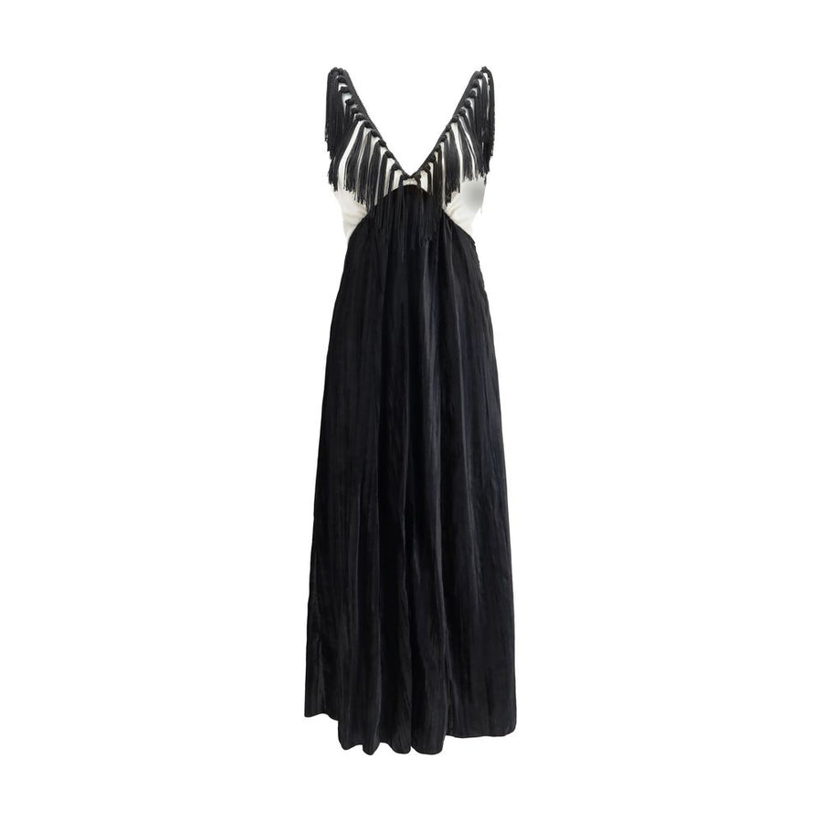 Black Viscose Casual Dress