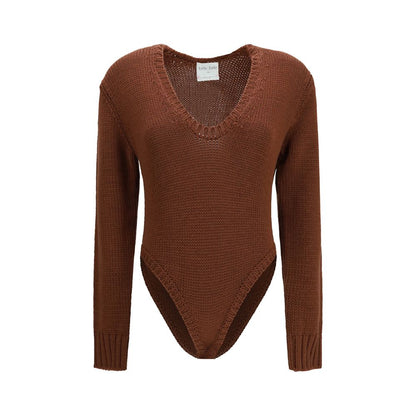 Brown Wool Oves Aries Bodysuit