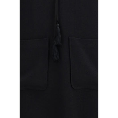 Black Viscose Casual Dress