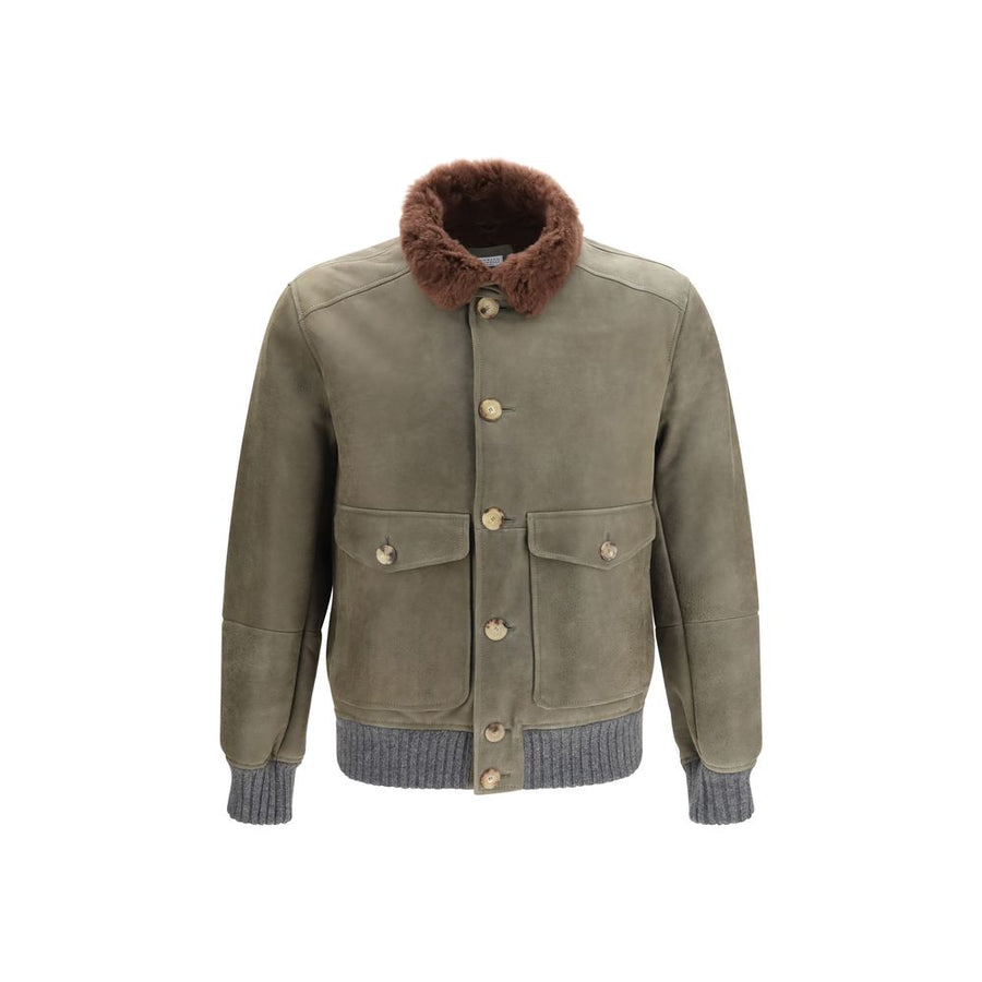 Bicolor Cashmere Bomber