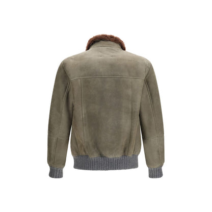 Bicolor Cashmere Bomber