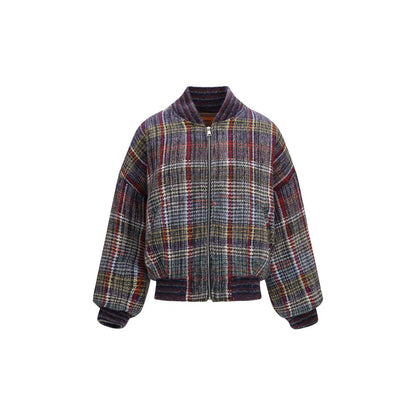 Multicolor Wool Oves Aries Bomber