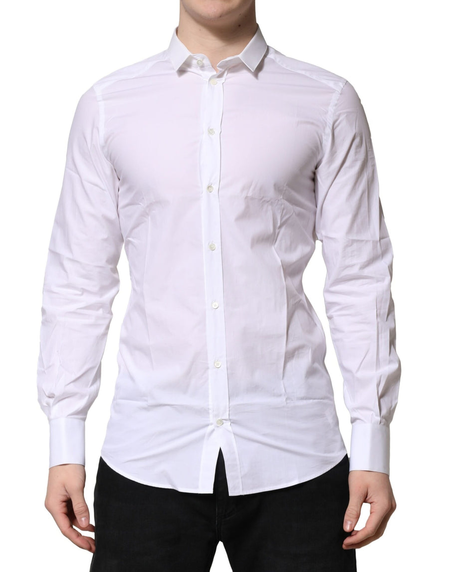 White Cotton Dress Shirt