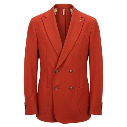 Red Polyester Men Jacket