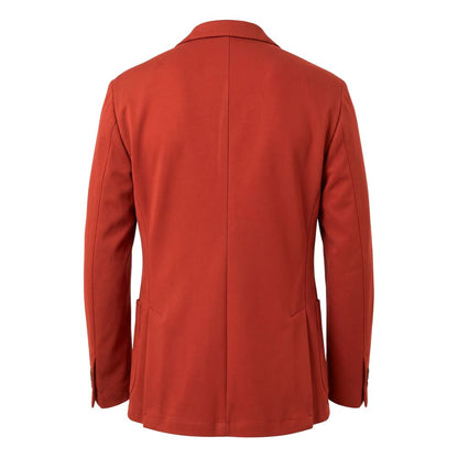 Red Polyester Men Jacket