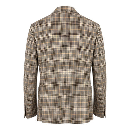 Yellow Wool Men Jacket