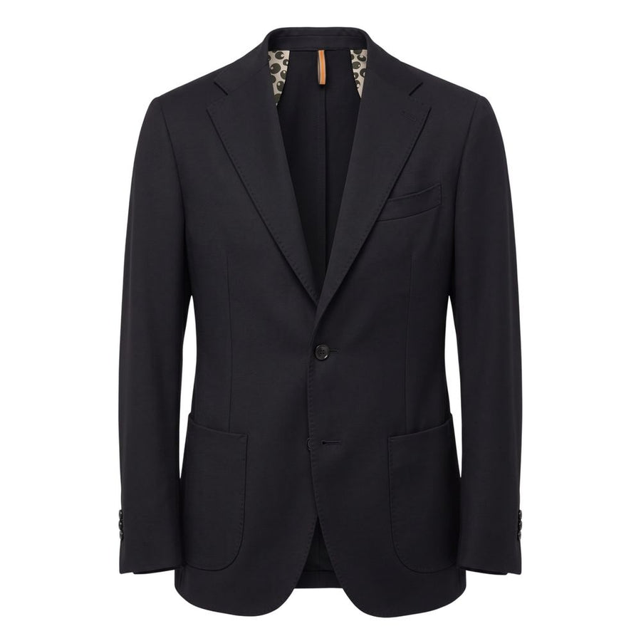 Black Polyester Men Jacket