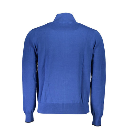 Blue Cotton Men's Cardigan