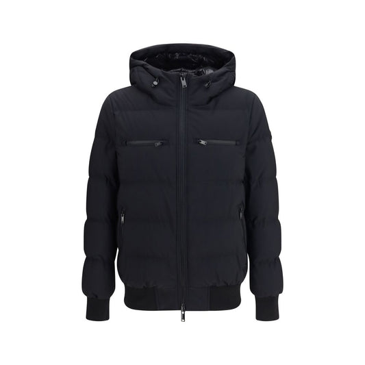 Black Nylon Full-Length Jacket