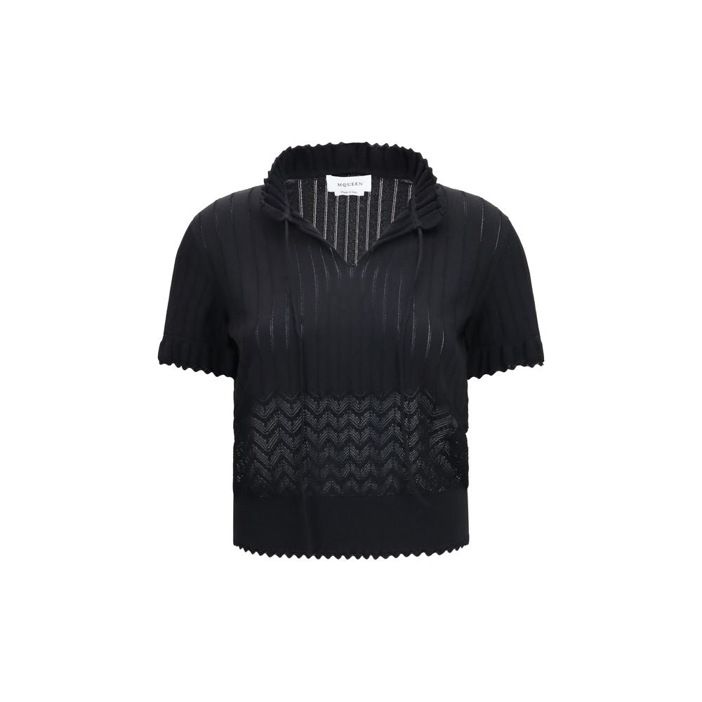 Black Viscose T-Shirt