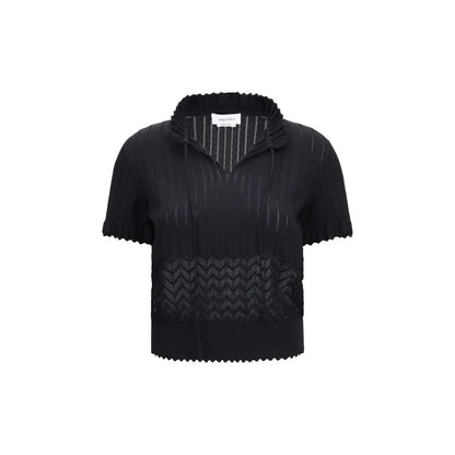 Black Viscose T-Shirt