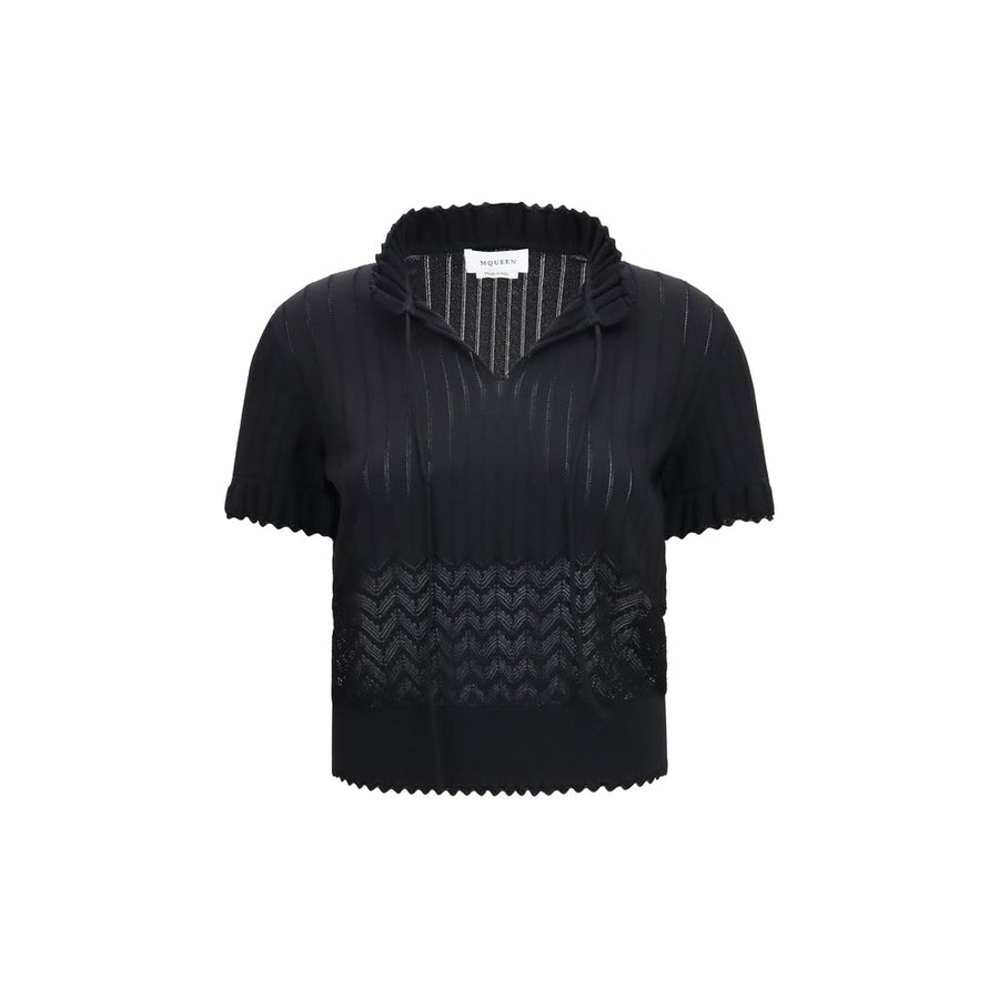 Black Viscose T-Shirt