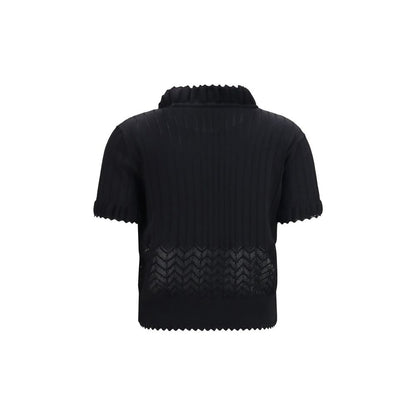 Black Viscose T-Shirt