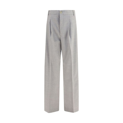 Gray Wool Oves Aries Casual Pants