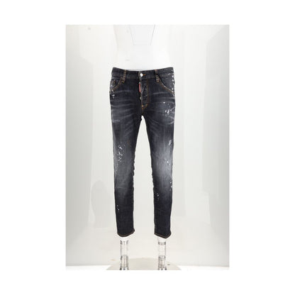 Black Cotton Jeans Denim