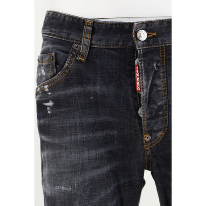 Black Cotton Jeans Denim