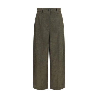 Bicolor Wool Oves Aries Casual Pants