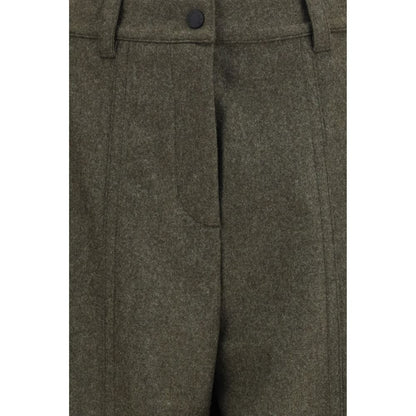 Bicolor Wool Oves Aries Casual Pants