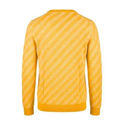 Orange Linen Men Sweater